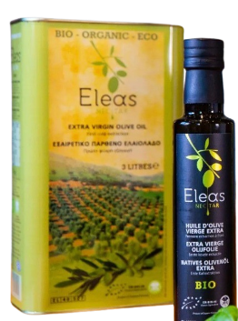 Eleas 3 L- Organic Extra Virgin Olive Oil - traditional, very tasty, good for the environment
