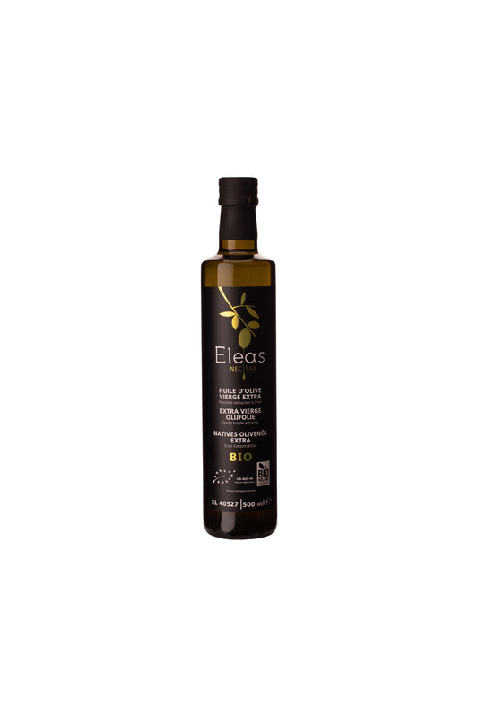 Eleas 500 ml - Huile d'olive extra vierge biologique - traditionnelle, très savoureuse, bonne pour l'environnement