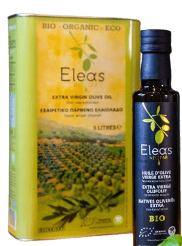 Eleas 3 L - Biologische Extra Vergine Olijfolie - ambachtelijk, erg lekker, goed voor milieu - VILLA - EVOO